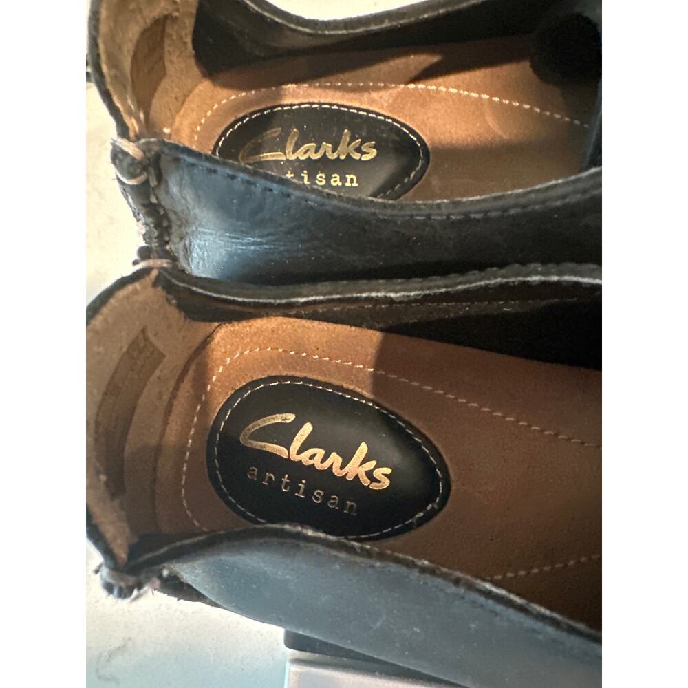 Clarks Artisan Leather Lace Up Comfort Casual Oxford Shoes Women’s Black 8 M - Picture 7 of 7